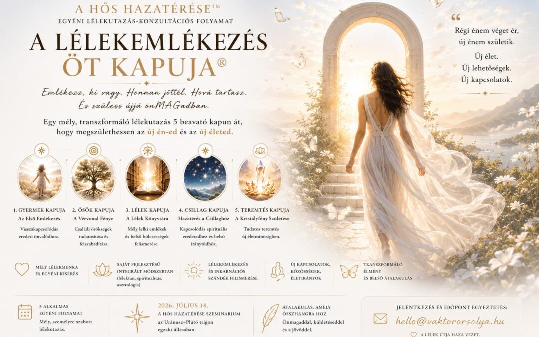 Egyéni, 5 alkalmas lélekutazás-konzultációs folyamat